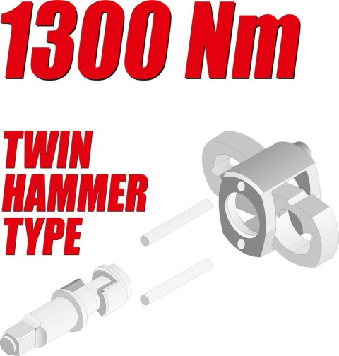 KLUCZ PNEUMATYCZNY 3/4 1300NM YATO