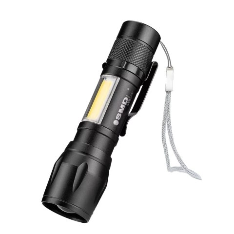 LATARKA LED ZOOM AKU 5W XPE+ COB+ ETUI UN