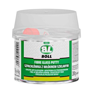SZPACHLÓWKA Z WŁÓKNEM SZKLANYM BOLL 200G + UTWARDZACZ 8G. BOLL