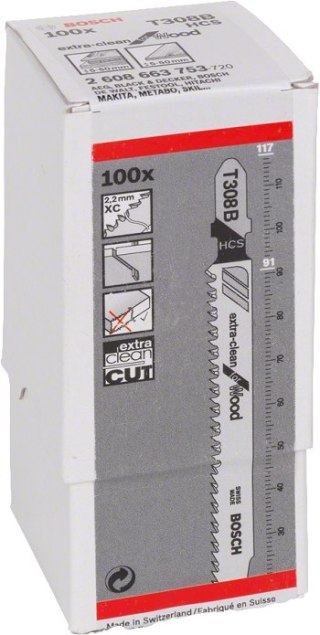 BRZESZCZOT DO WYRZYNARKI T308B 100SZT. BOSCH