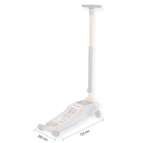 DŹWIG HYDRAULICZNY 2T, 4 KÓŁKA BETA