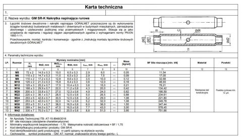 NAKRĘTKA NAPINAJĄCA RUROWA 16MM UN