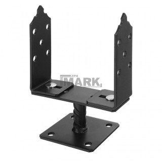 PODSTAWA SŁUPA REGULOWANA Z BLACHĄ 60-200MM UN