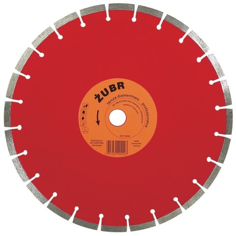 TARCZA DIAMENTOWA DO BETONU ZBROJONEGO ŻUBR 350MM IN CORPORE
