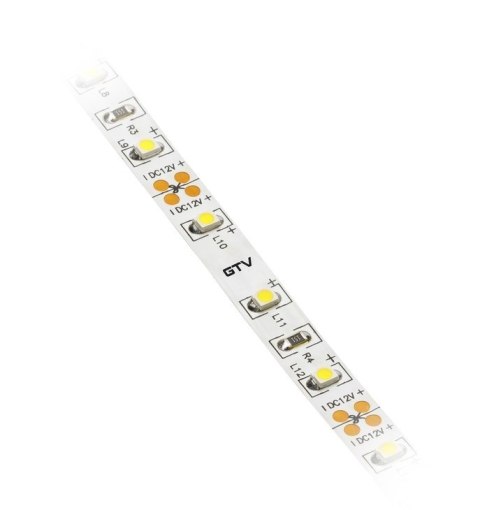 TAŚMA FLASH 3528 300LED BIAŁY ZIMNY 24W IP20 8MM 5M 12V GTV