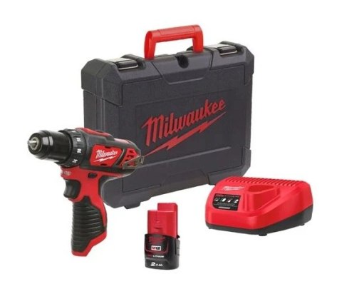 WIERTARKO-WKRĘTARKA AKUMULATOROWA M12BDD-402C 12V 2*4.0AH MILWAUKEE