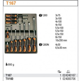 ZESTAW WKRĘTAKÓW WE WKŁADCE Z TWORZYWA 11SZT BETA