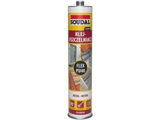 KLEJ USZCZELNIACZ POLIURETANOWY FLEX PU 40 CZARNY 300ML SOUDAL
