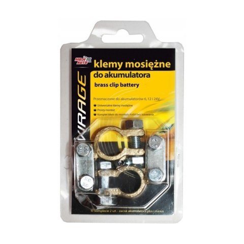 KLEMY MOSIĘŻNE DO AKUMULATORA 2 SZT(+/-) MOJE AUTO VIRAGE