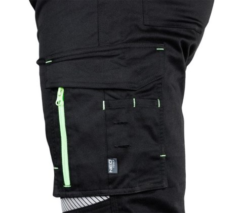 SPODNIE ROBOCZE MIX&MATCH CZARNE, ROZMIAR XXL NEO