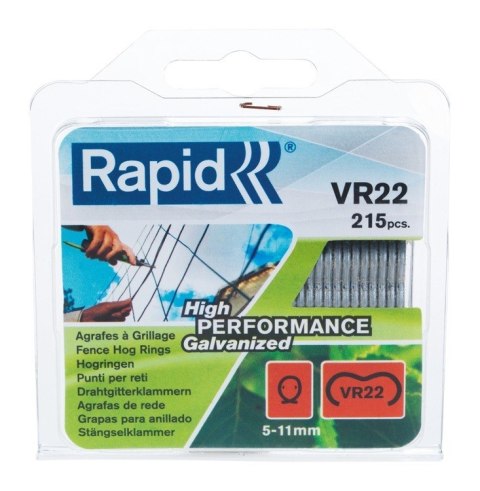 ZSZYWKI OGRODZENIOWE VR22/215SZTUK GALWANIZOWANE ZIELONE RAPID