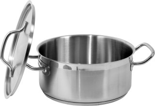 GARNEK NISKI Z POKRYWKĄ ZE STALI NIERDZEWNEJ 24*11CM 5L YATO GASTRO