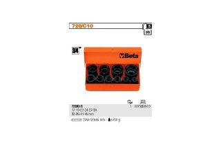 KOMPLET NASADEK UDAROWYCH 17-46MM 10SZT BETA