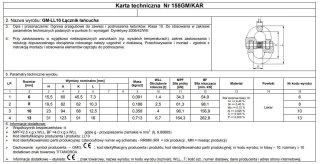 OGNIWO PRZEGUBOWE GM-LL G10 8MM WLL 2.5T UN