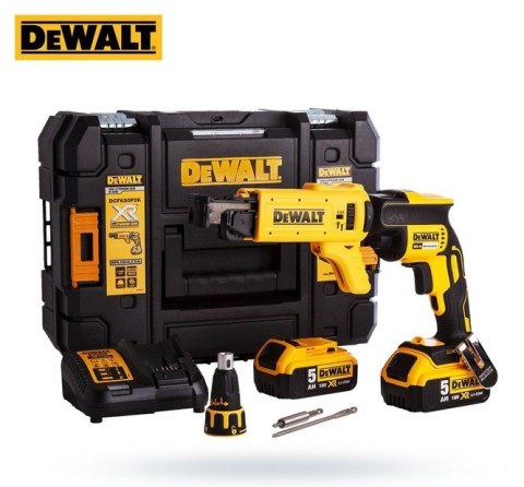WKRĘTARKA AKUMULATOROWA DO G-K XR 18V 2*5,0AH LI-LON+DCF6201 DEWALT
