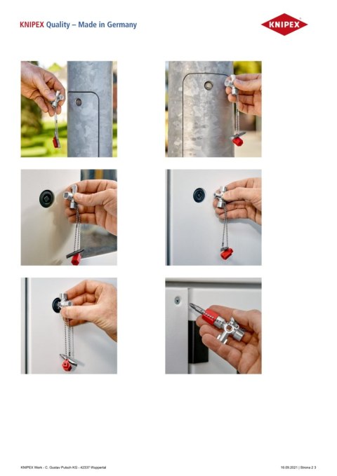 KLUCZE WIELOFUNKCYJNE DO SZAF STEROWNICZYCH KNIPEX