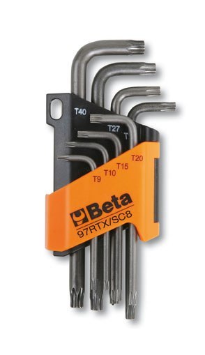 KOMPLET 8 KLUCZY TRZPIENIOWYCH TAMPER RESIT TORX BETA