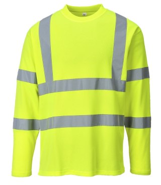 KOSZULKA T-SHIRT OSTRZEGAWCZA ŻÓŁA DŁ.RĘKAW S278 ROZ. XL PORTWEST