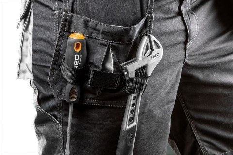 KRÓTKIE SPODENKI HD PASEK PARCIANY ODPINANE KIESZENIE L/52 NEO