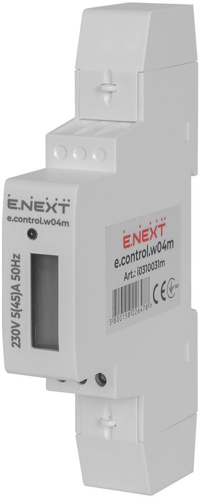 LICZNIK JEDNOFAZOWY E.CONTROL.W04 5(30)A ENEXT