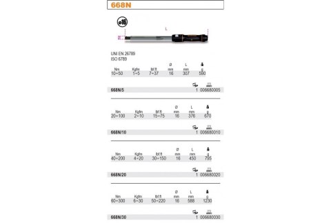 POKRĘTŁO DYNAMOMETRYCZNE KLIKOWE ZAKRES 40-200NM TRZPIEŃ 16M BETA