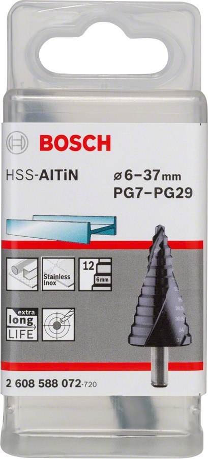 WIERTŁO STOPNIOWE HSS-ALTIN 6-37MM BOSCH