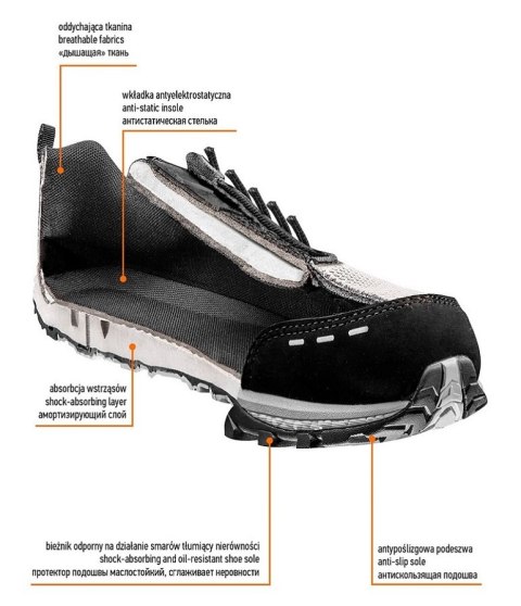PÓŁBUTY ZAWODOWE O1, BEZ METALU, R40 NEO