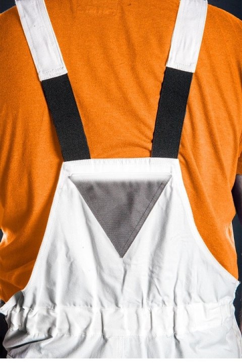 SPODNIE ROBOCZE NA SZELKACH BIAŁE HD ROZMIAR XXL/58 NEO