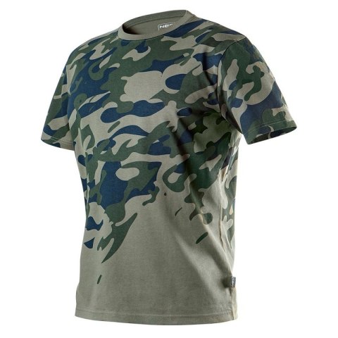 T-SHIRT ROBOCZY Z NADRUKIEM CAMO, ROZM.XXL NEO