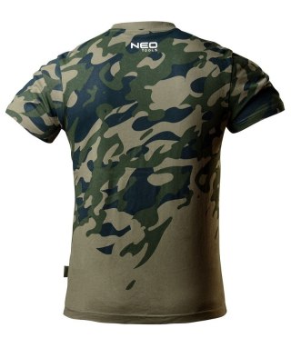 T-SHIRT ROBOCZY Z NADRUKIEM CAMO, ROZM.XXL NEO