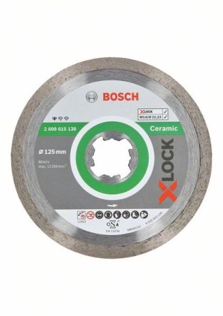 TARCZA DIAMENTOWA STANDARD CERAMIC 125*1.6 X-LOCK BOSCH