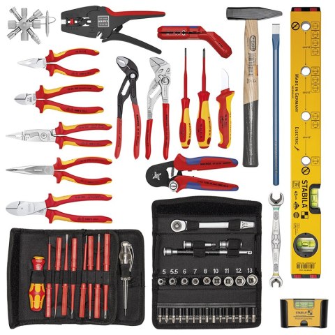 WALIZKA NARZĘDZIOWA 'BIG TWIN MOVE' DLA ELEKTRYKÓW 63-CZĘŚCI KNIPEX