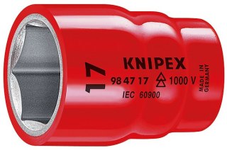 NASADKA SZEŚCIOKĄTNA DO ŚRUB Z ŁBEM SZEŚCIOKĄTNYM 1/2' 17MM KNIPEX