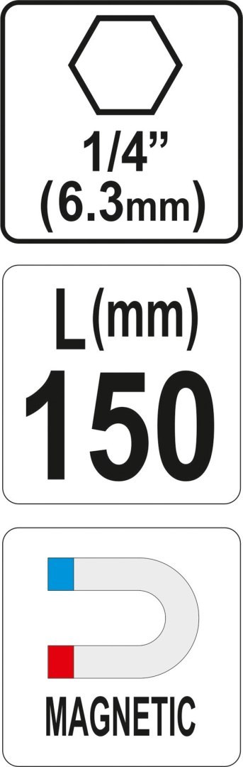 UCHWYT DO BITÓW 1/4*150MM YATO