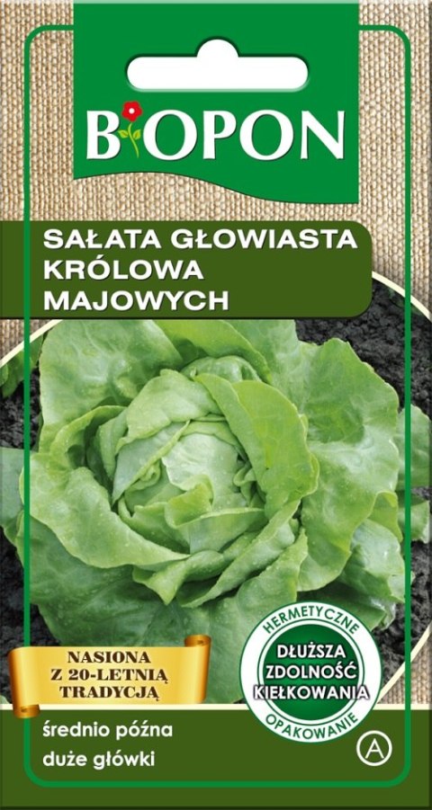 SAŁATA GŁOWIASTA KRÓLOWA MAJOWYCH 1G BIOPON