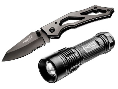 ZESTAW LATARKA+NÓŻ NEO