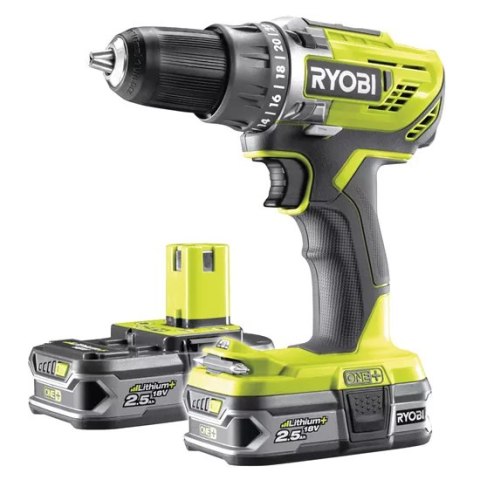 AKU. WIERTARKO-WKRĘTARKA R18DD3-225S 18V 2*2.5AH ONE+ RYOBI