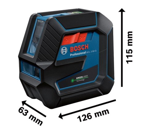 LASER KRZYŻOWY GCL 2-50 G ZIELONY BOSCH