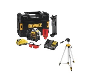 LASER LINIOWY 3-PŁASZCZYZNOWY 10,8V CZERWONY+STATYW DEWALT