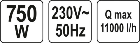 POMPA ZATAPIALNA INOX 750W YATO