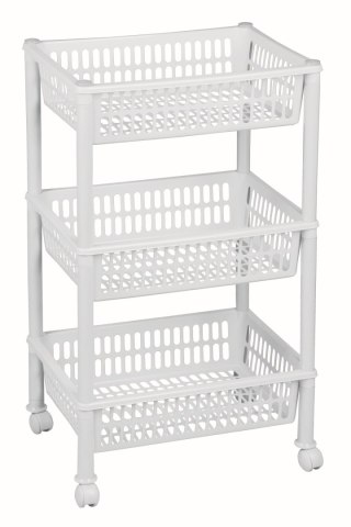 REGAŁ, STOJAK TROLLEY JUMBO ECO, BIAŁY UN