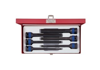 ZESTAW NASADEK UDAROWYCH,KOŃC.HEX 1/2'' DŁUGIE 5-14 MM 6 SZT KING TONY