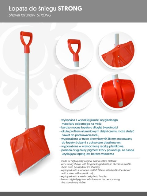 ŁOPATA DO ŚNIEGU - STRONG UN