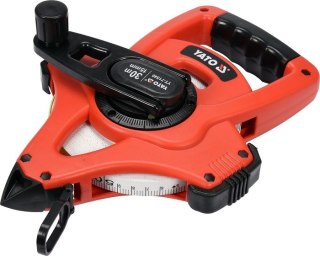 MIARA STALOWA GEODEZYJNA 30M Z WŁÓKNA SZKLANEGO YATO