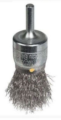 SZCZOTKA PĘDZELKOWA DRUT KWAS. TRZPIEŃ 6MM, FI20MM, K 0,15 UN