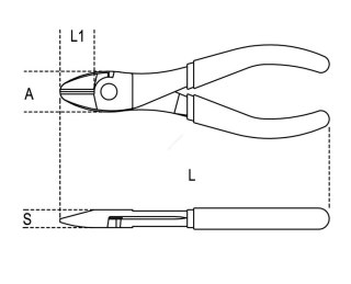 SZCZYPCE TNĄCE BOCZNE WZMOCNIONE Q-TY 160MM BETA