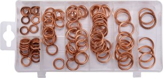 ZESTAW PODKŁADEK MIEDZIANYCH DMUCHANYCH 95 SZTUK,MIX ROZMIAR YATO