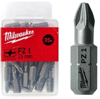 BIT, GROT, KOŃCÓWKA PZ1 25MM 25 SZT. MILWAUKEE