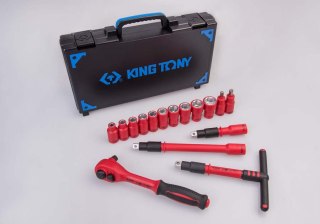 KOMPLET NASADEK IZOLOW.1/2'' 8-24MM 16 SZT.AKCESORIA,CHROM KING TONY