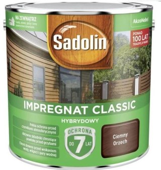 SADOLIN IMPREGNAT CLASSIC HYBRYDOWY 7 LAT ORZECH CIEMNY 9L SADOLIN